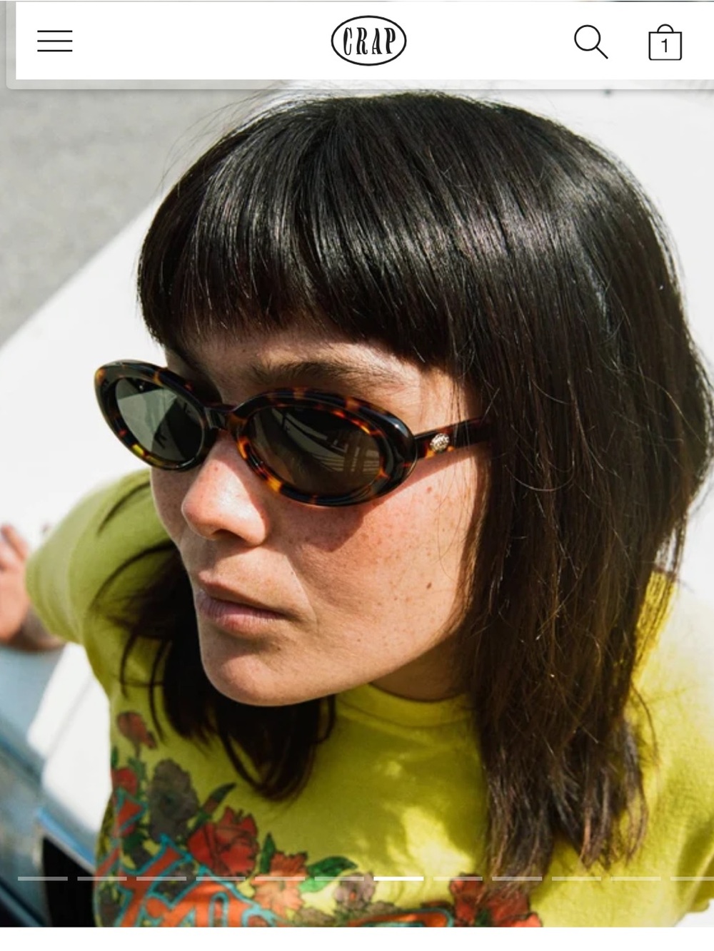 Crap Eyewear - The Sweet Leaf Dark Tortoise Oval Sunglasses
